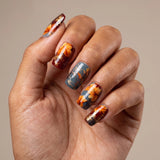 24pcs/Set Yellow Fallen Leaves Press-On Nails