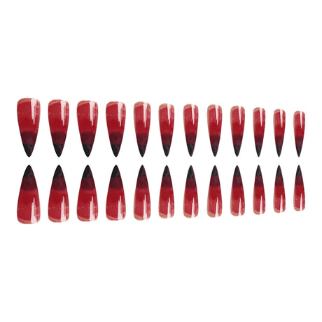 24pcs/Set Halloween Blood Drip Long Stiletto Press-On Nails