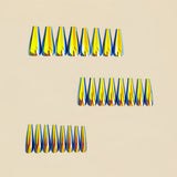 24pcs/Set Gold Chrome Press-On Nails