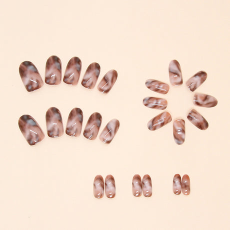 24pcs/Set Ink Wash Blending Press-On Nails