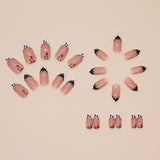 24pcs/Set Halloween Bat Press-On Nails