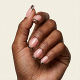 24pcs/Set Leopard French Press-On Nails