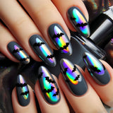 24pcs/Set Halloween Bat Press-On Nails