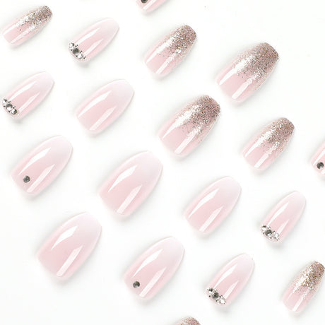 24pcs/Set Ombre Gradient Nude Pink Press-On Nails