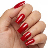 24pcs/Set Solid Red Press-On Nails