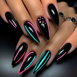 24pcs/Set Halloween Little Ghost Press-On Nails