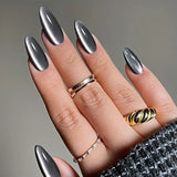 24pcs/Set Multi-Color Cat Eye Kit Press-On Nails