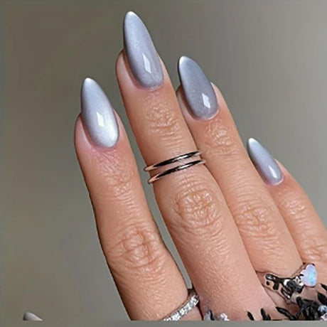 24pcs/Set Multi-Color Cat Eye Kit Press-On Nails