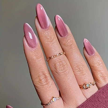 24pcs/Set Multi-Color Cat Eye Kit Press-On Nails