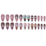 24pcs/Set Dreamcatcher Vine Bohemian Style Press-On Nails