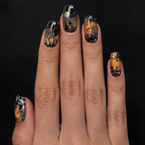 24pcs/Set Dark Forest Castle Gothic Short Style Press-On Nails