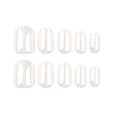 24pcs/Set Short White Solid Color Press-On Nails