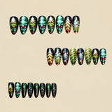 24pcs/Set Green Christmas Tree Press-On Nails