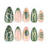 24pcs/Set 3D Bohemian Style Press-On Nails