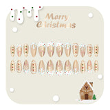 24pcs/Set Christmas Cat Eye Press-On Nails