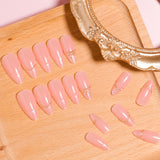 24pcs/Set 3D Bow Line French Press-On Nails