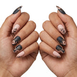 24pcs/Set Autumn-Winter Leaves and Flowers Press-On Nails