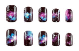 24pcs/Set Nebula Gradient Press-On Nails