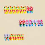 24pcs/Set Multicolor Botanical Flowers Press-On Nails