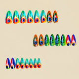 24pcs/Set Peacock Feather Pattern Press-On Nails