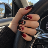 24pcs/Set Valentine's Day Heart Press-On Nails