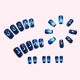 24pcs/Set Christmas Winter Snowflake Forest Press-On Nails