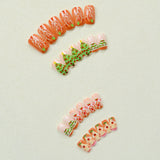 24pcs/Set Christmas Cartoon Tree, Holly & Chocolate House Press-On Nails