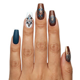 24pcs/Set Mandala Pattern Press-On Nails
