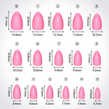 32pcs/Set Short Half Matte French Solid Color Press-On Nails